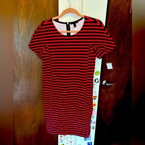 Striped Red and Navy J.Crew Dress